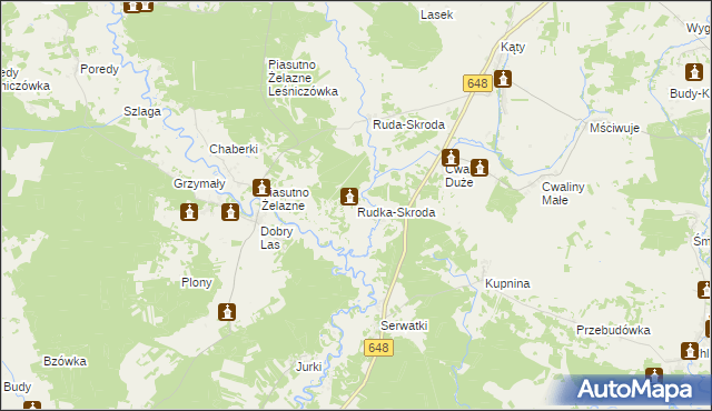 mapa Rudka-Skroda, Rudka-Skroda na mapie Targeo