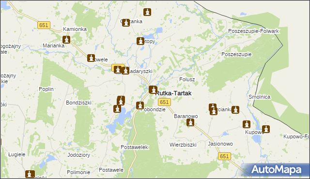 mapa Rutka-Tartak, Rutka-Tartak na mapie Targeo