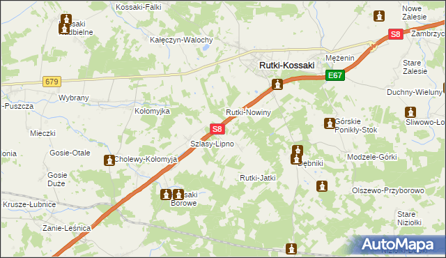 mapa Rutki-Tartak Nowy, Rutki-Tartak Nowy na mapie Targeo