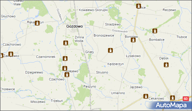 mapa Rycharcice, Rycharcice na mapie Targeo