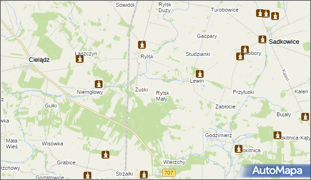 mapa Rylsk Mały, Rylsk Mały na mapie Targeo