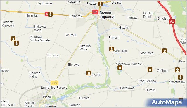 mapa Rzadka Wola-Parcele, Rzadka Wola-Parcele na mapie Targeo