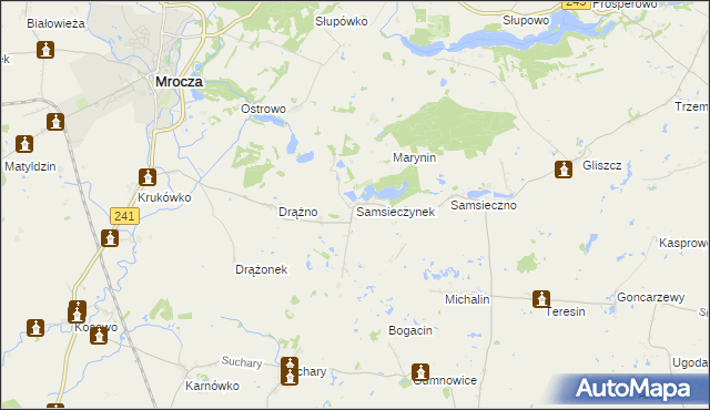 mapa Samsieczynek, Samsieczynek na mapie Targeo