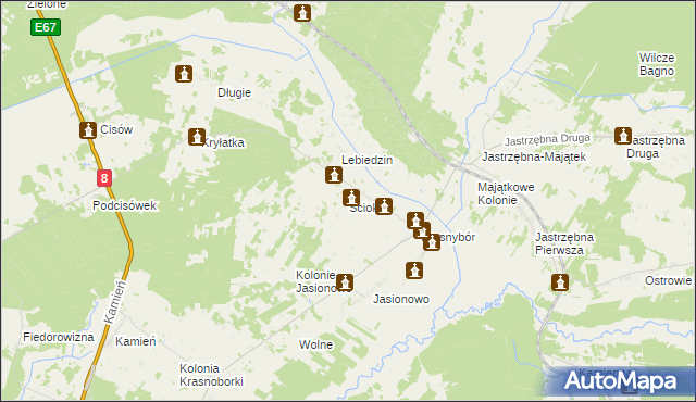 mapa Ściokła, Ściokła na mapie Targeo