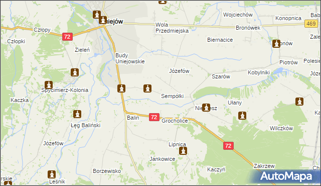 mapa Sempółki, Sempółki na mapie Targeo