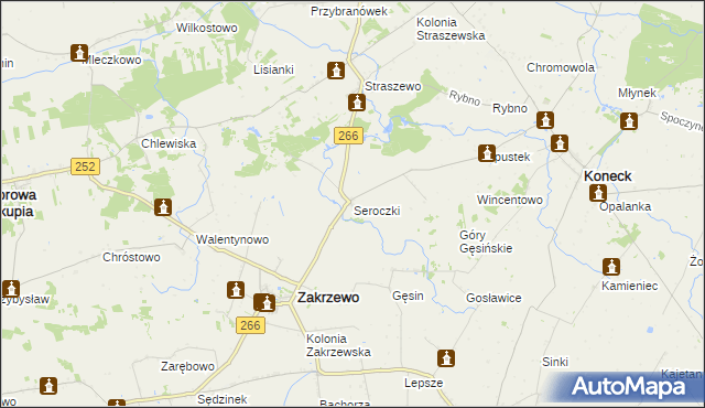 mapa Seroczki, Seroczki na mapie Targeo