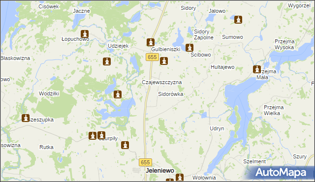 mapa Sidorówka, Sidorówka na mapie Targeo