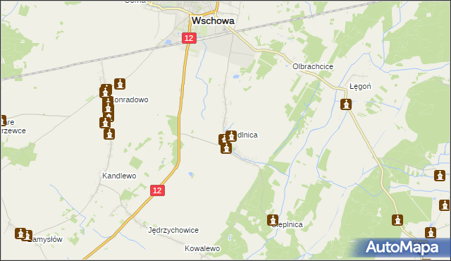 mapa Siedlnica, Siedlnica na mapie Targeo