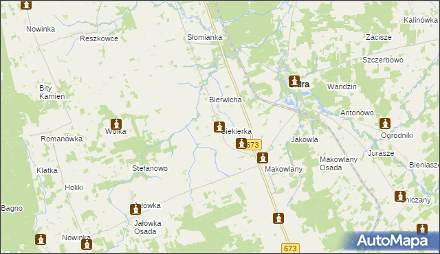 mapa Siekierka gmina Sidra, Siekierka gmina Sidra na mapie Targeo