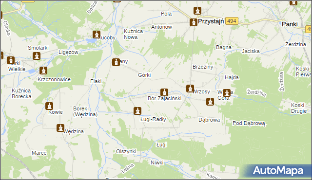 mapa Siekierowizna, Siekierowizna na mapie Targeo