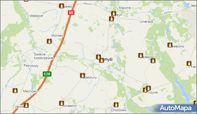 mapa Siemyśl, Siemyśl na mapie Targeo