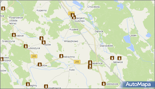 mapa Sieńsk, Sieńsk na mapie Targeo