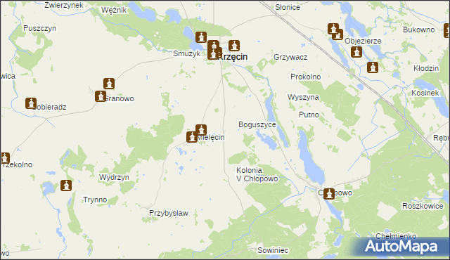 mapa Sierosławiec, Sierosławiec na mapie Targeo