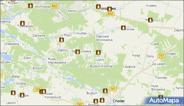 mapa Siewalka, Siewalka na mapie Targeo