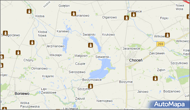 mapa Siewiersk, Siewiersk na mapie Targeo