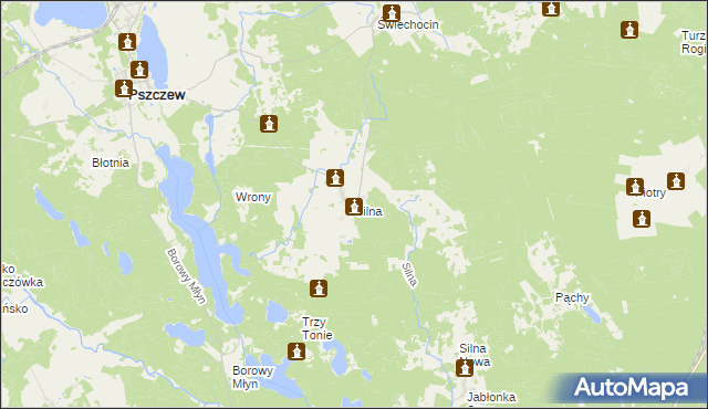 mapa Silna, Silna na mapie Targeo