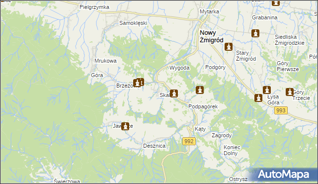 mapa Skalnik, Skalnik na mapie Targeo