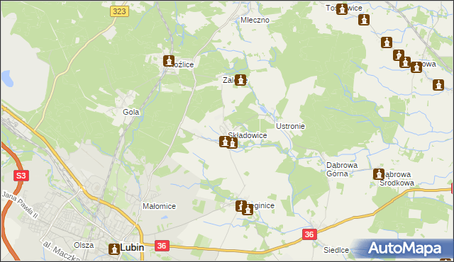 mapa Składowice, Składowice na mapie Targeo