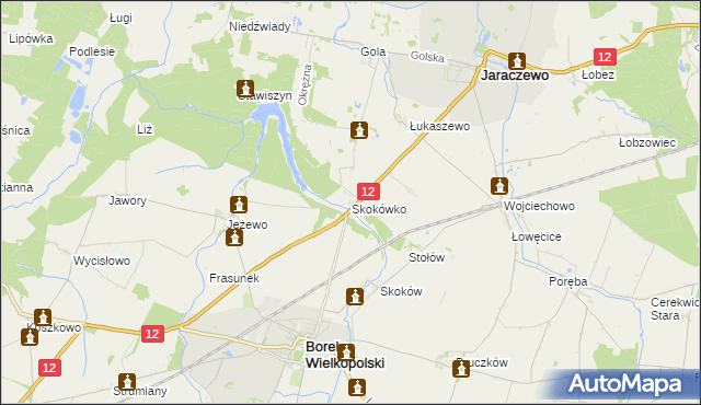 mapa Skokówko, Skokówko na mapie Targeo