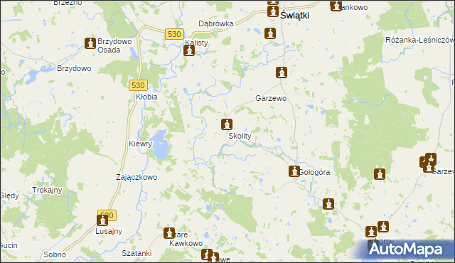 mapa Skolity, Skolity na mapie Targeo