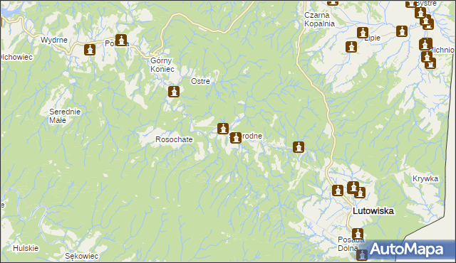 mapa Skorodne, Skorodne na mapie Targeo