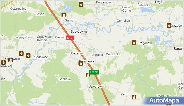 mapa Skrudki, Skrudki na mapie Targeo