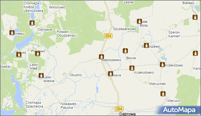 mapa Słaboszewko, Słaboszewko na mapie Targeo