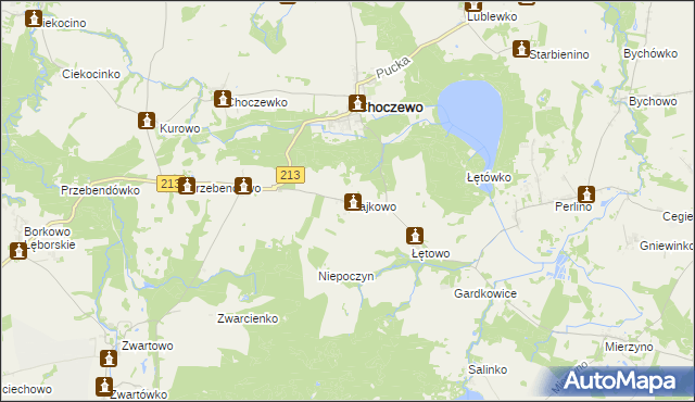 mapa Słajkowo, Słajkowo na mapie Targeo