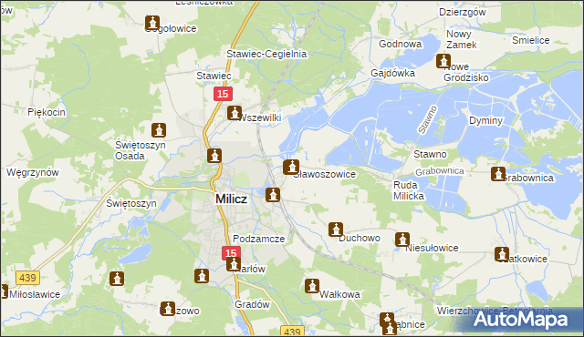 mapa Sławoszowice, Sławoszowice na mapie Targeo