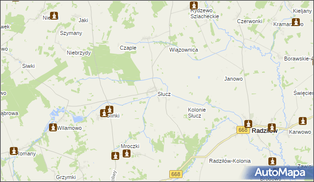 mapa Słucz, Słucz na mapie Targeo