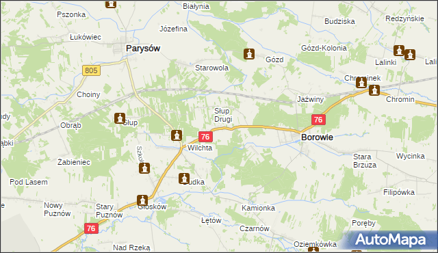 mapa Słup Pierwszy, Słup Pierwszy na mapie Targeo