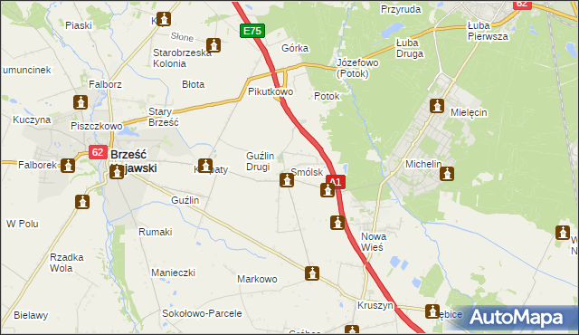 mapa Smólsk, Smólsk na mapie Targeo