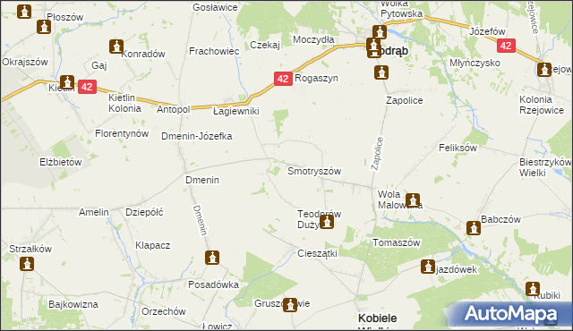 mapa Smotryszów, Smotryszów na mapie Targeo