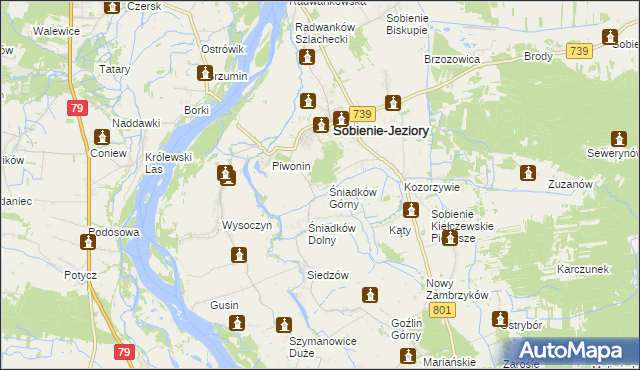 mapa Śniadków Górny A, Śniadków Górny A na mapie Targeo