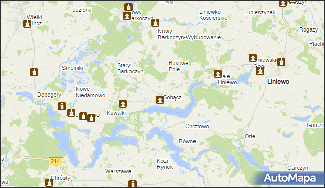 mapa Sobącz, Sobącz na mapie Targeo