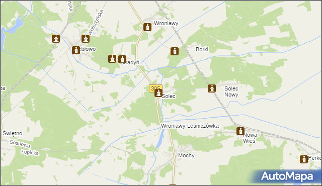 mapa Solec gmina Przemęt, Solec gmina Przemęt na mapie Targeo