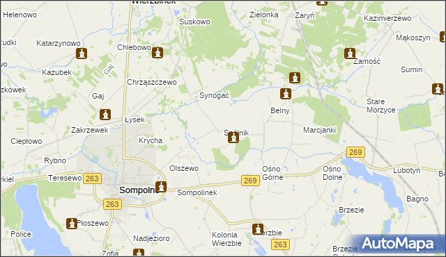 mapa Spólnik, Spólnik na mapie Targeo