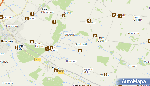 mapa Spytkówki, Spytkówki na mapie Targeo