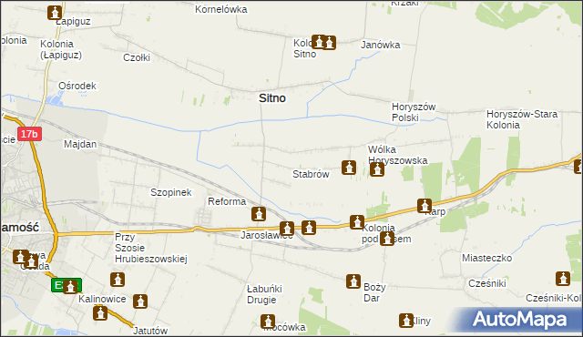 mapa Stabrów, Stabrów na mapie Targeo