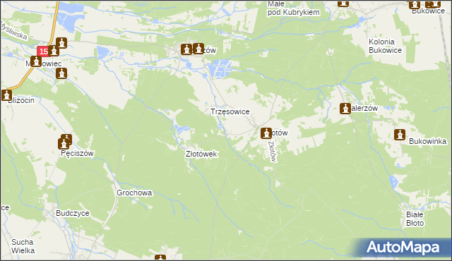 mapa Stanięcice, Stanięcice na mapie Targeo