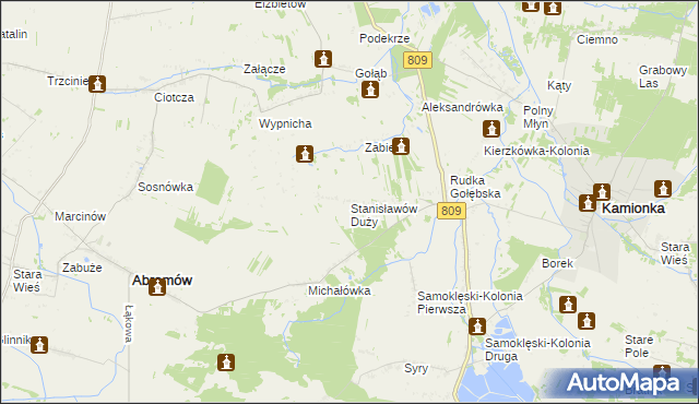 mapa Stanisławów Duży, Stanisławów Duży na mapie Targeo