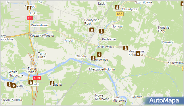 mapa Stankowicze, Stankowicze na mapie Targeo