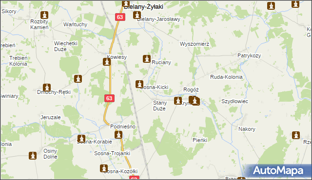 mapa Stany Małe, Stany Małe na mapie Targeo