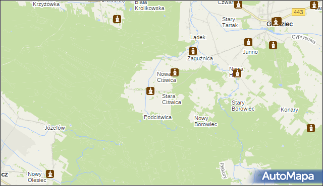 mapa Stara Ciświca, Stara Ciświca na mapie Targeo