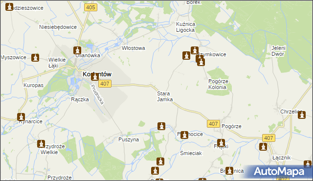 mapa Stara Jamka, Stara Jamka na mapie Targeo