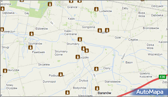 mapa Stara Pułapina, Stara Pułapina na mapie Targeo