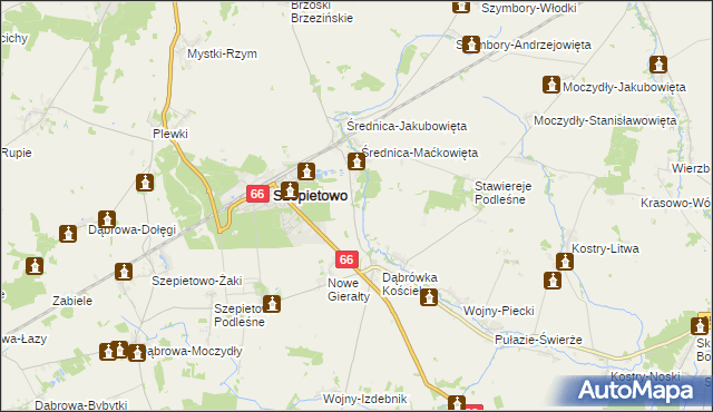 mapa Stare Gierałty, Stare Gierałty na mapie Targeo