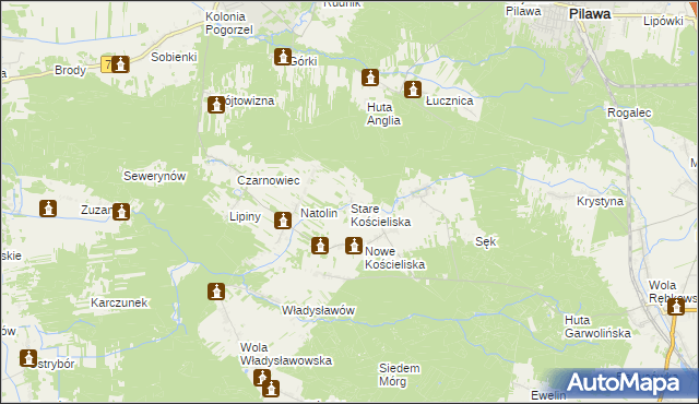 mapa Stare Kościeliska, Stare Kościeliska na mapie Targeo