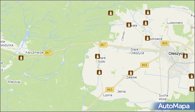 mapa Stare Sioło, Stare Sioło na mapie Targeo