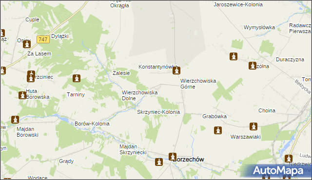 mapa Stare Wierzchowiska, Stare Wierzchowiska na mapie Targeo